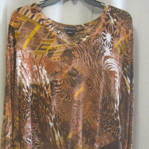 New Directions Long Sleeve Blouse Plus Size